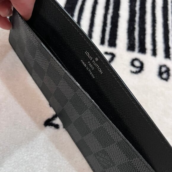 Louis Vuitton Black Damier Graphite Long Card Holder Wallet case - Picture 3 of 12